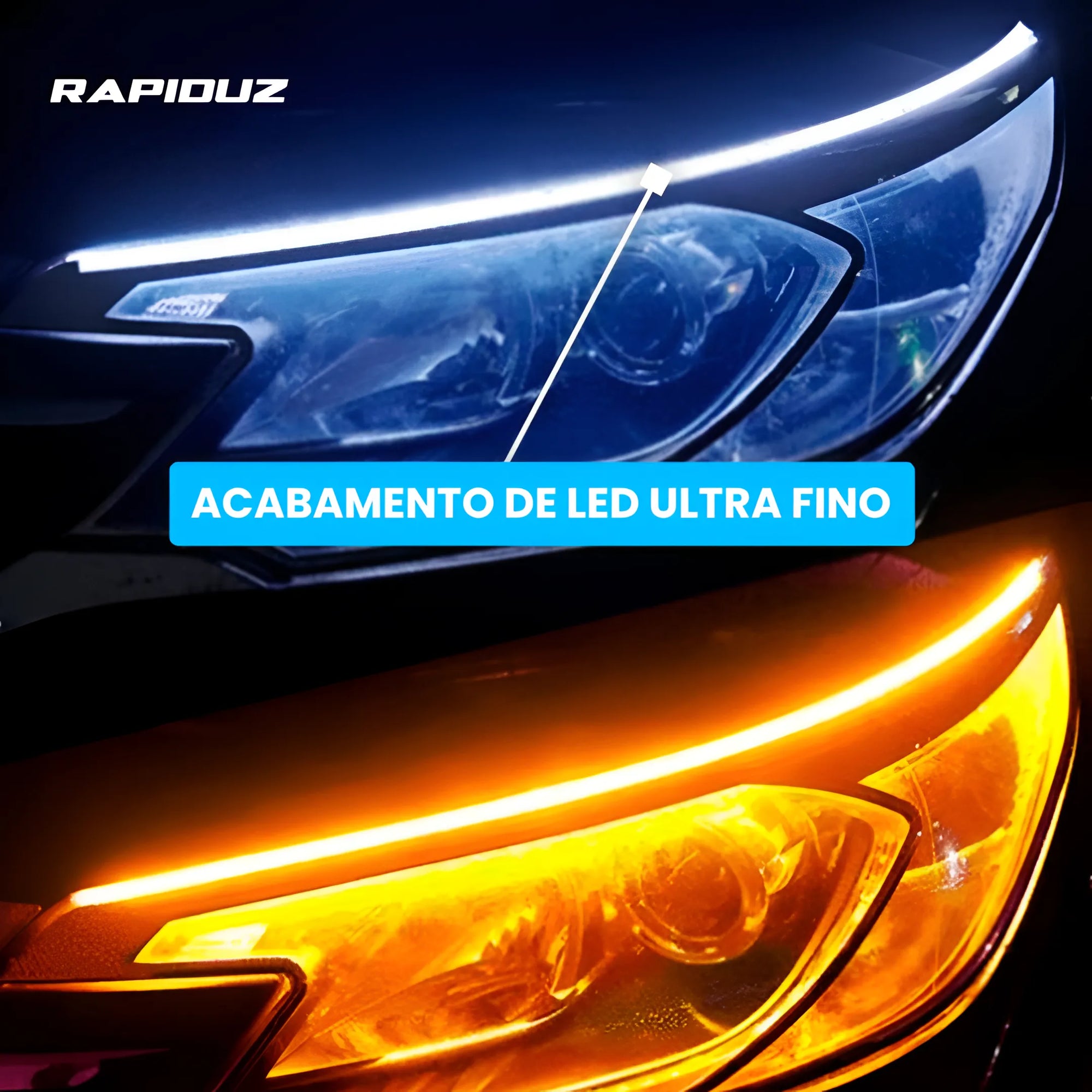 Fita de LED Para Farol do Carro