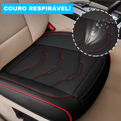 Almofada de assento com couro respirável que evita calor e suor ao sentar