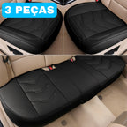 Almofadas aplicadas na frente e atrás do carro mostrando as 3 peças do kit