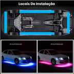 Locais correto para instalar luz de LED  neon embaixo do carro na parte inferior da lataria