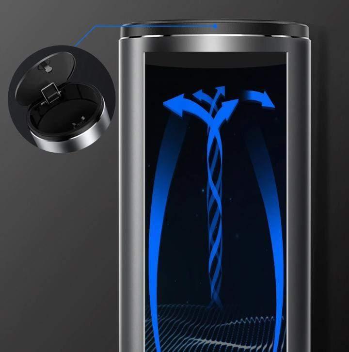 Tecnologia com abertura inteligente: basta 1 clique para descartar o lixo com estilo.