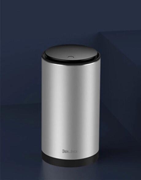 Lata de lixo branca para o carro, design moderno e compatível com todos os veículos