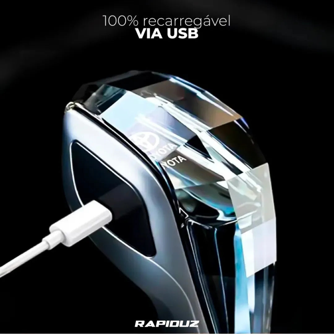 Imagem mostra marcha LED com recarga USB 