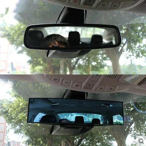 Diferença entre retrovisor normal e retrovisor panorâmico para mais segurança.