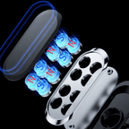 Imagem ilustrando o ímã forte do suporte, tecnologia moderna para fixar celulares.