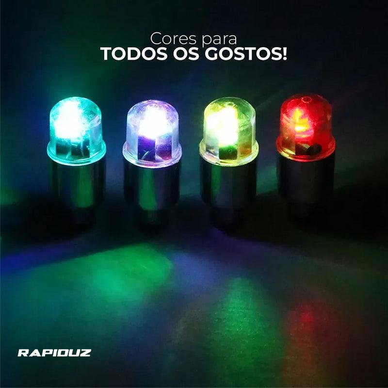 Lâmpada LED para carro, com muitas cores disponíveis e fácil instalação em pneus