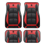 Kit com 4 tapetes de corrida para carro, antiderrapantes e com encaixe universal