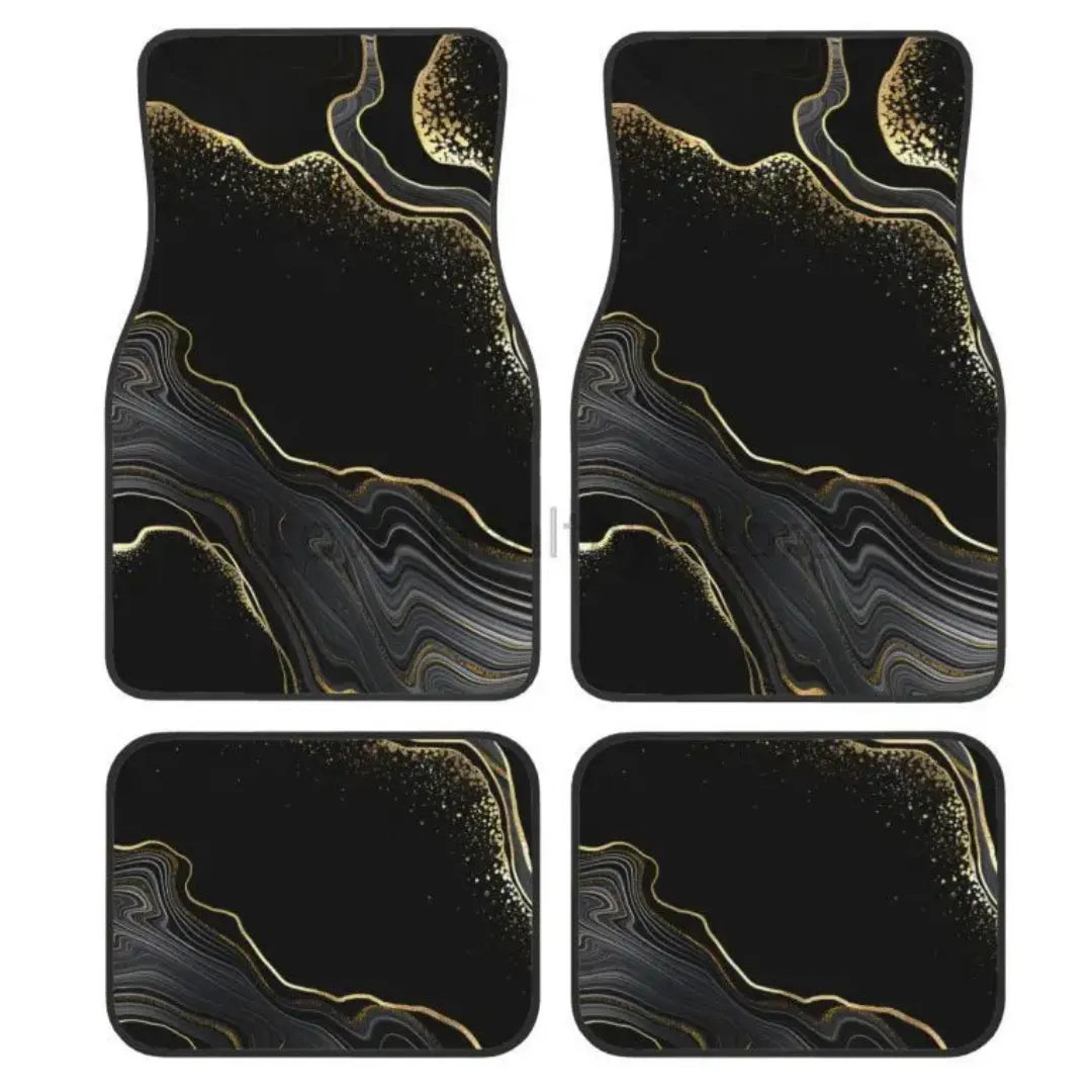 Tapetes automotivos Ultra Realista, jogo com 4 peças antiderrapantes e fáceis de limpar