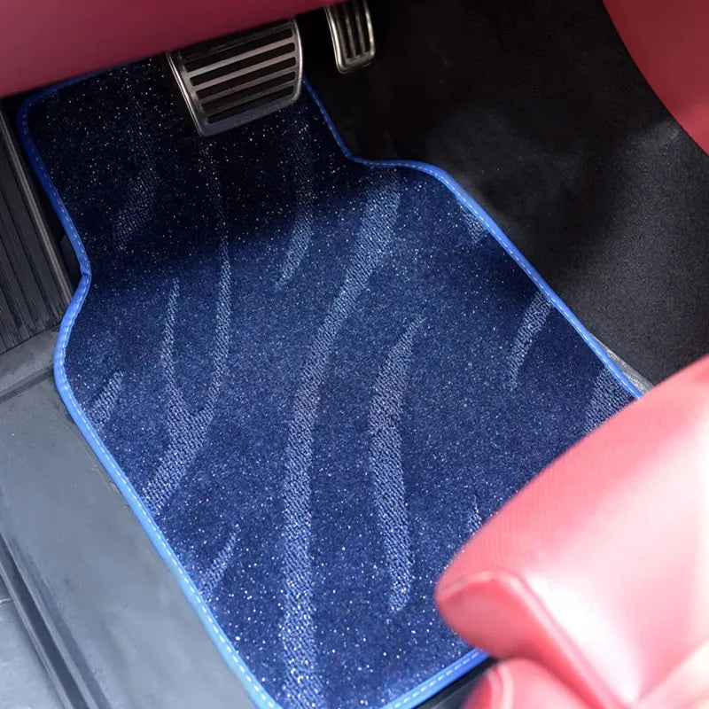 Tapete para carro com superfície brilhante, fácil de limpar e com ajuste universal