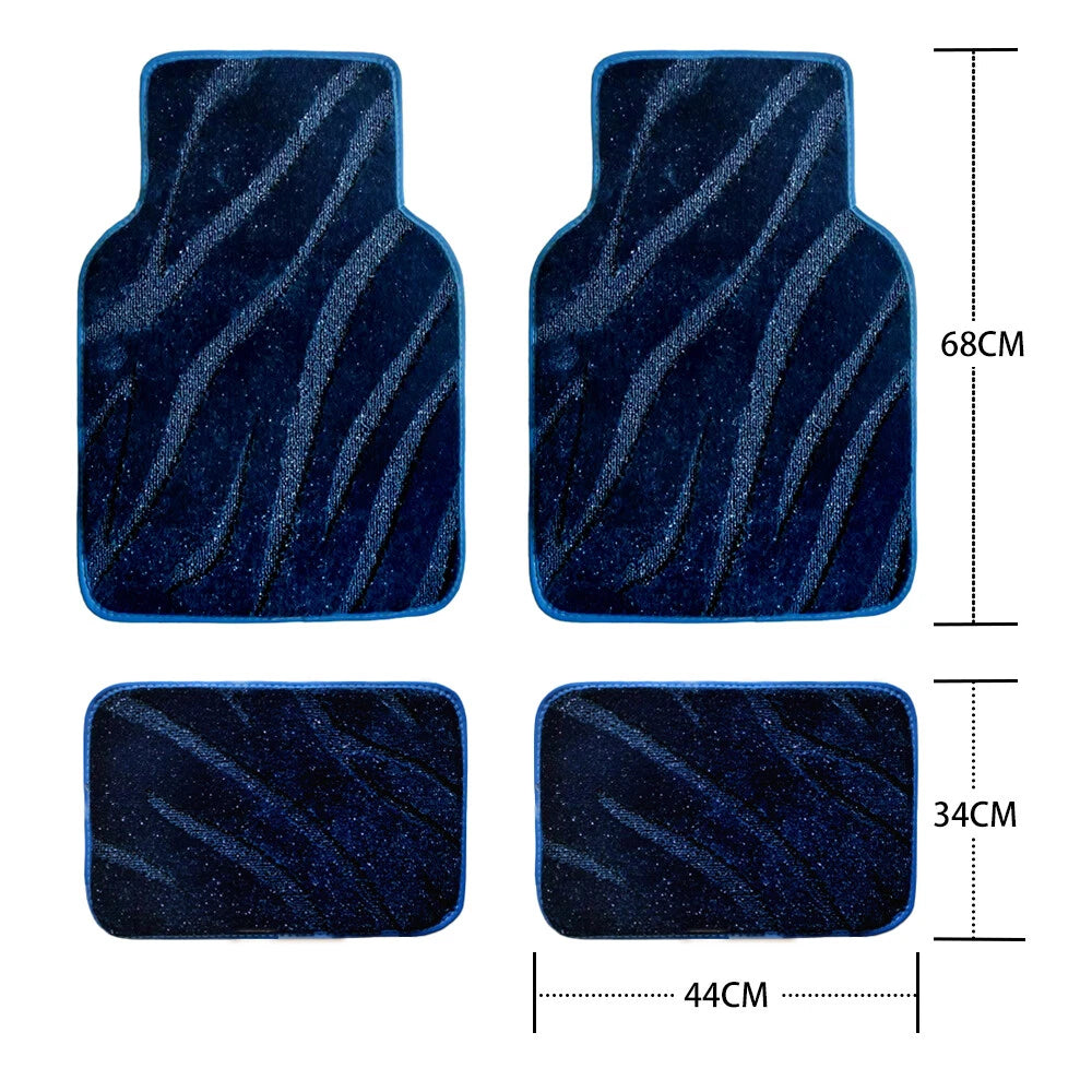 Imagem mostra as medidas do tapete automotivo em centímetros para ajuste perfeito