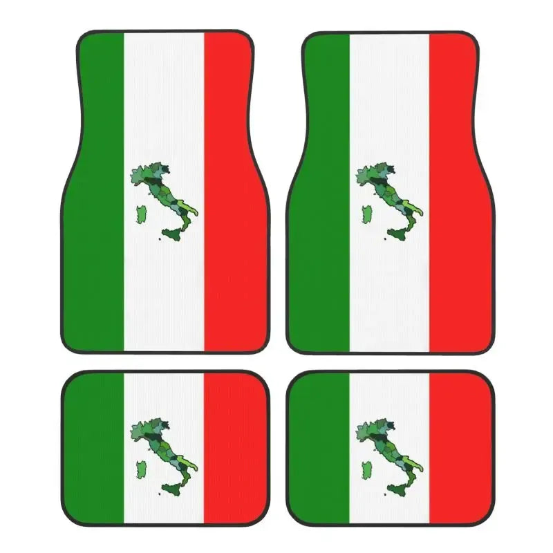 Kit de tapetes com tema Itália, material resistente e compatível com todos os veículos