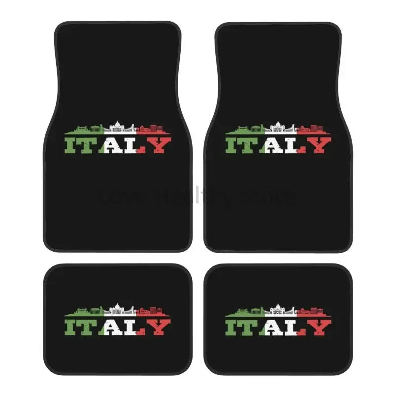 Tapete da Itália para carro, design exclusivo, encaixe universal e tecido à prova d’água