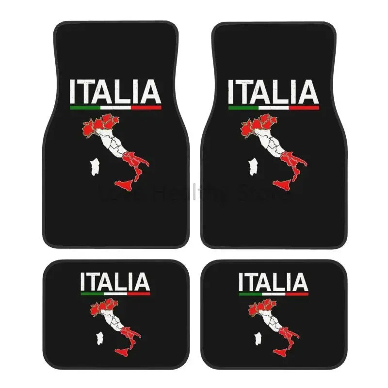 Tapete de carro com estampa da Itália, antiderrapante, tecido macio e antiderrapante