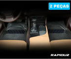 Tapete automotivo impermeável com 2 peças, resistente à água e fácil de limpar