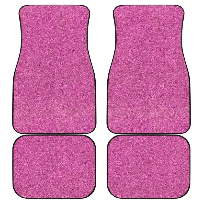 Tapete automotivo feminino com design exclusivo, antiderrapante e ajuste universal, kit com 4 tapetes de carro