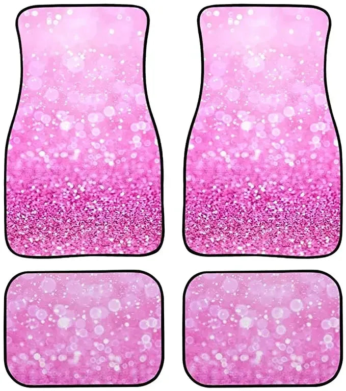 Tapetes femininos para carro, duráveis, antiderrapantes e com visual brilhante