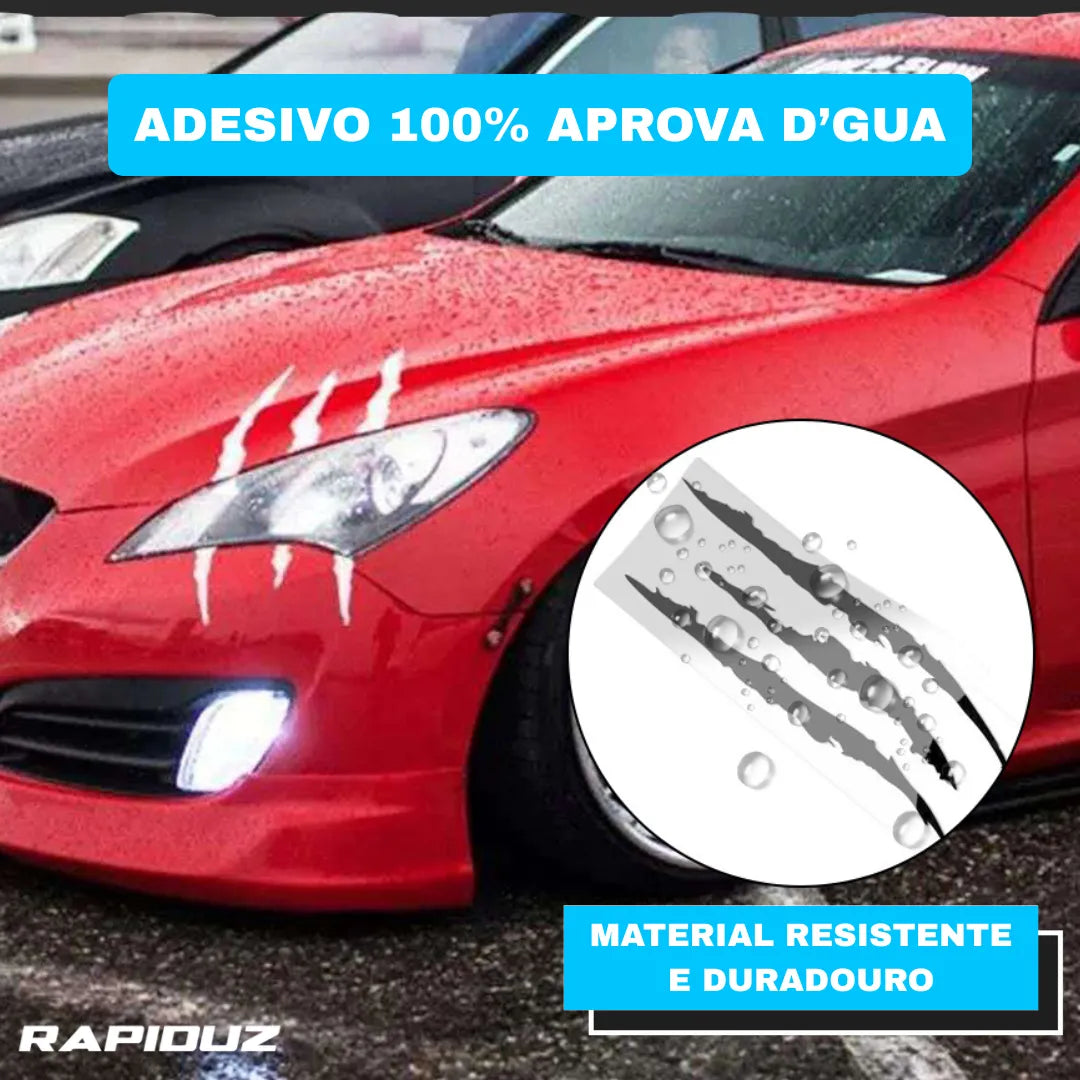 imagem mostra adesivo automotivo que é aprova dagua