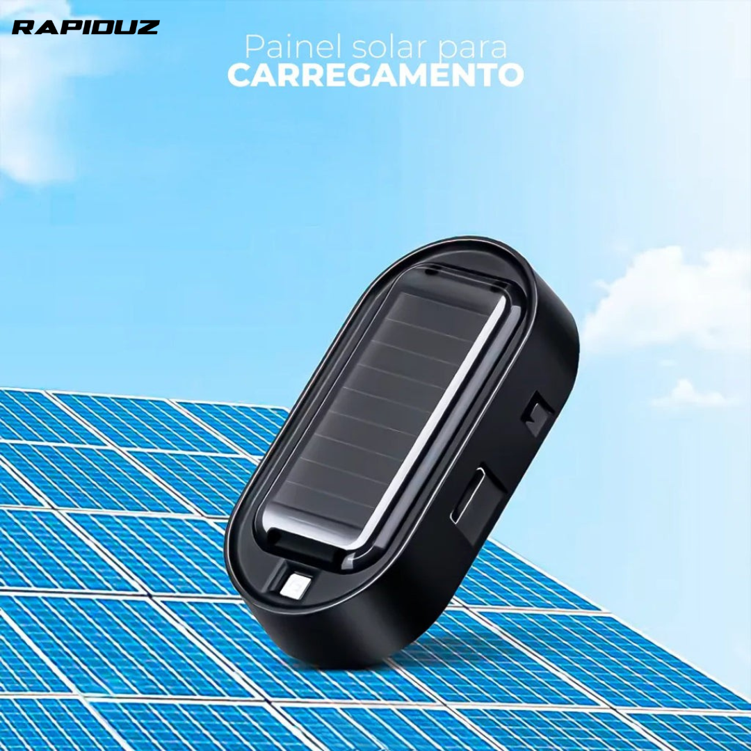 alarme de carro com bateria que recarrega por painel solar do alarme de carro