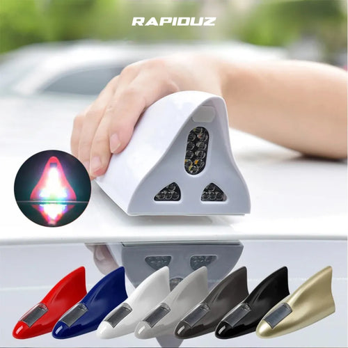 antena de tubarão para carro com led atrás