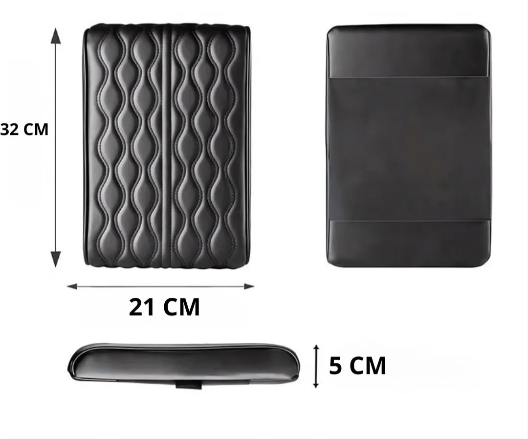 Capa de apoio de braço com comprimento detalhado em cm para encaixe perfeito.