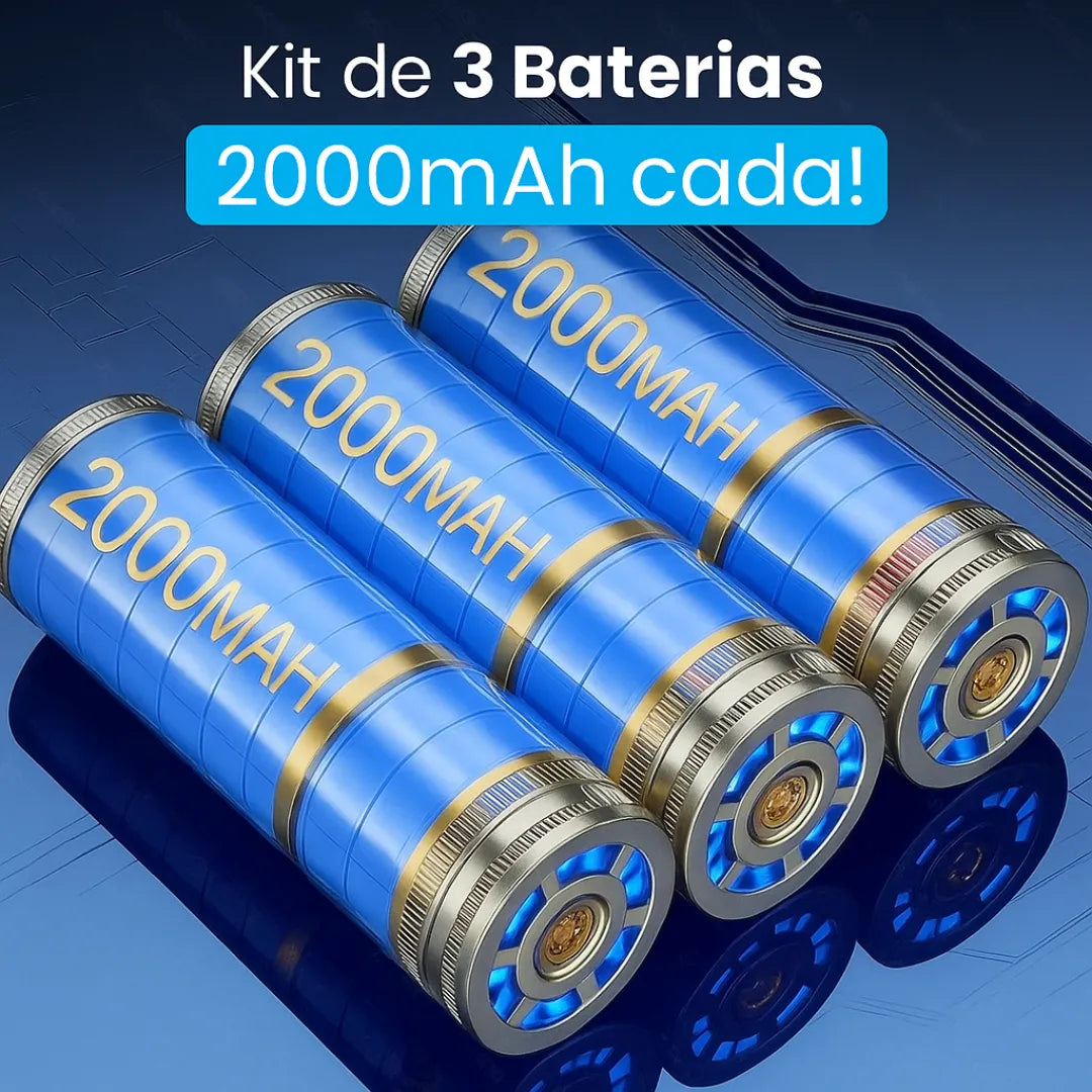 imagem mostra um aspirador de po para carro com uma bateria que pode durar dias