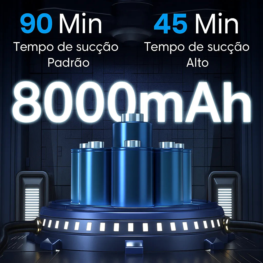 aspirador de po para carro com uma forte sucção de 45 minutos