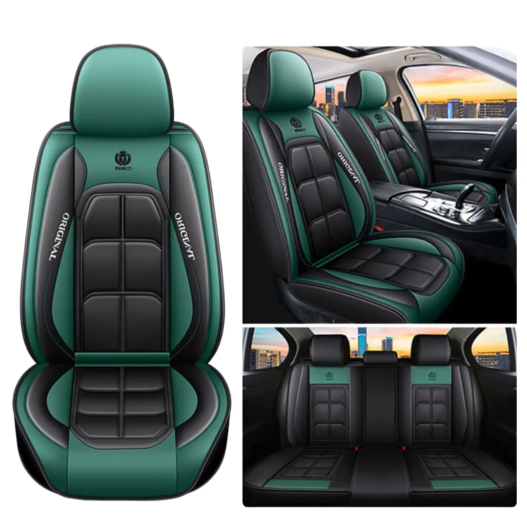 capa de banco de carro na cor verde