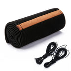 Capa de couro bege costurável fora do volante, pronta para aplicar.