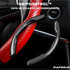 Imagem mostra tecnologia antiderrapante da capa de volante para mais segurança