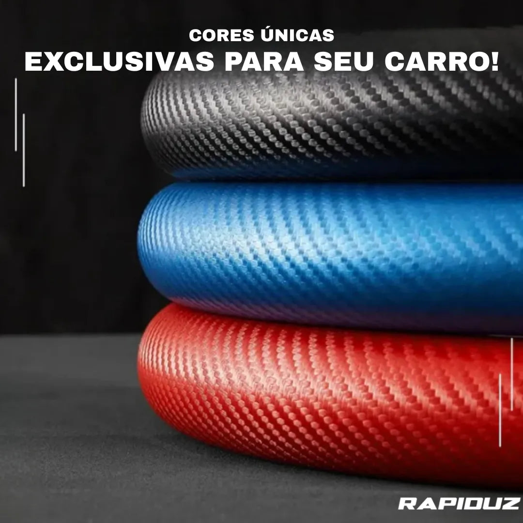 Capa de volante disponível em várias cores exclusivas com acabamento premium