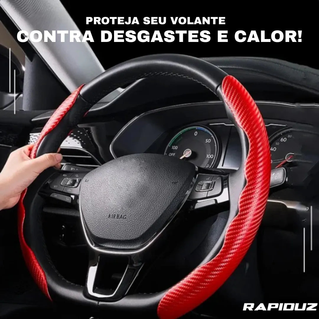 Capa de volante que protege contra desgaste do tempo e calor do sol