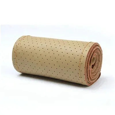 Capa de volante de costurar na cor bege destacada na imagem 