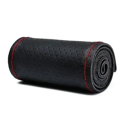 Capa de volante para costurar em couro vermelho