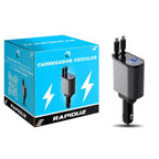 carregador de celular para carro sendo mostrado na imagem 