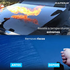 Cera líquida resistente ao calor e frio extremos, protege seu carro em qualquer clima e riscos