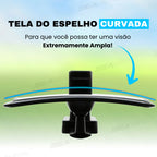espelho carro bebe com tela curvada feita para ter uma visão ampla dentro do carro