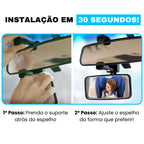 imagem mostra passo a passo de como instalar o espelho carro bebe de forma rápida e simples