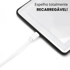 espelho para carro com led que é totalmente recarregável