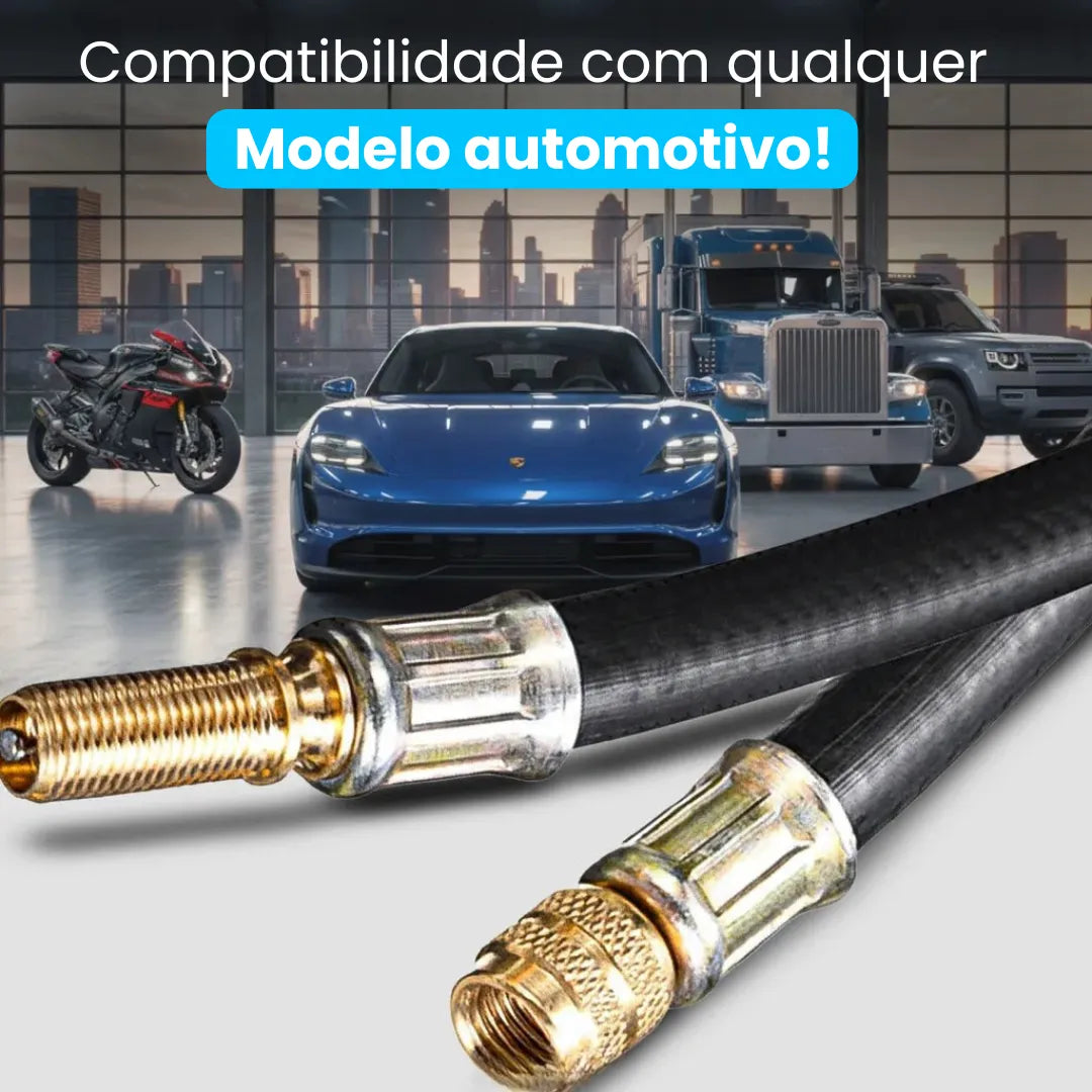 extensor para valvula de pneu que é compativel com qualquer carro