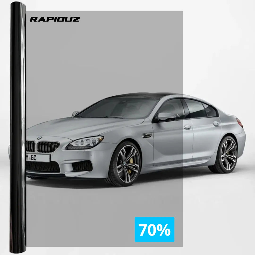 Insulfilm de carro com brilho de 70%, alta transparência e proteção solar eficaz