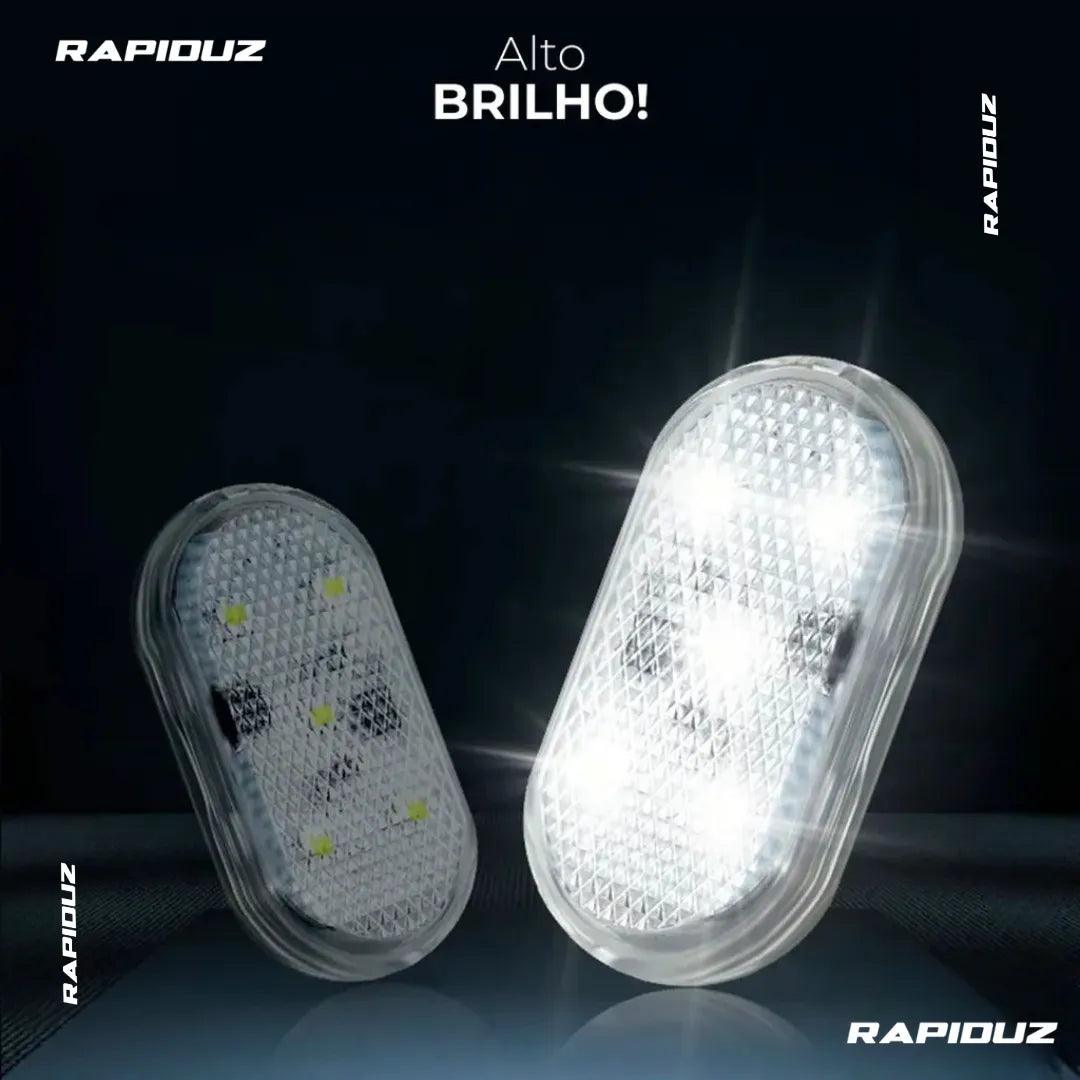 Luz de LED para carro magnética com várias cores, ideal para interior automotivo