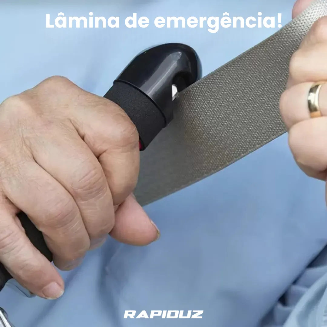 imagem mostra martelo de emergencia que pode cortar cinto do carro