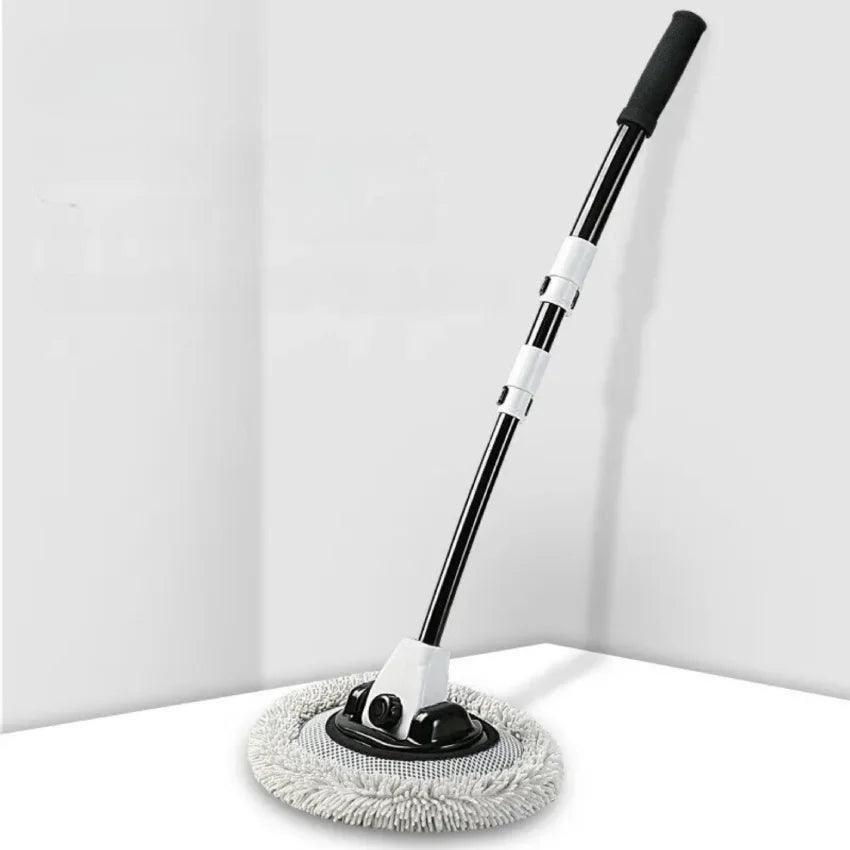 Mop com cabo longo para lavagem de carro, limpa teto, capô e rodas com facilidade.