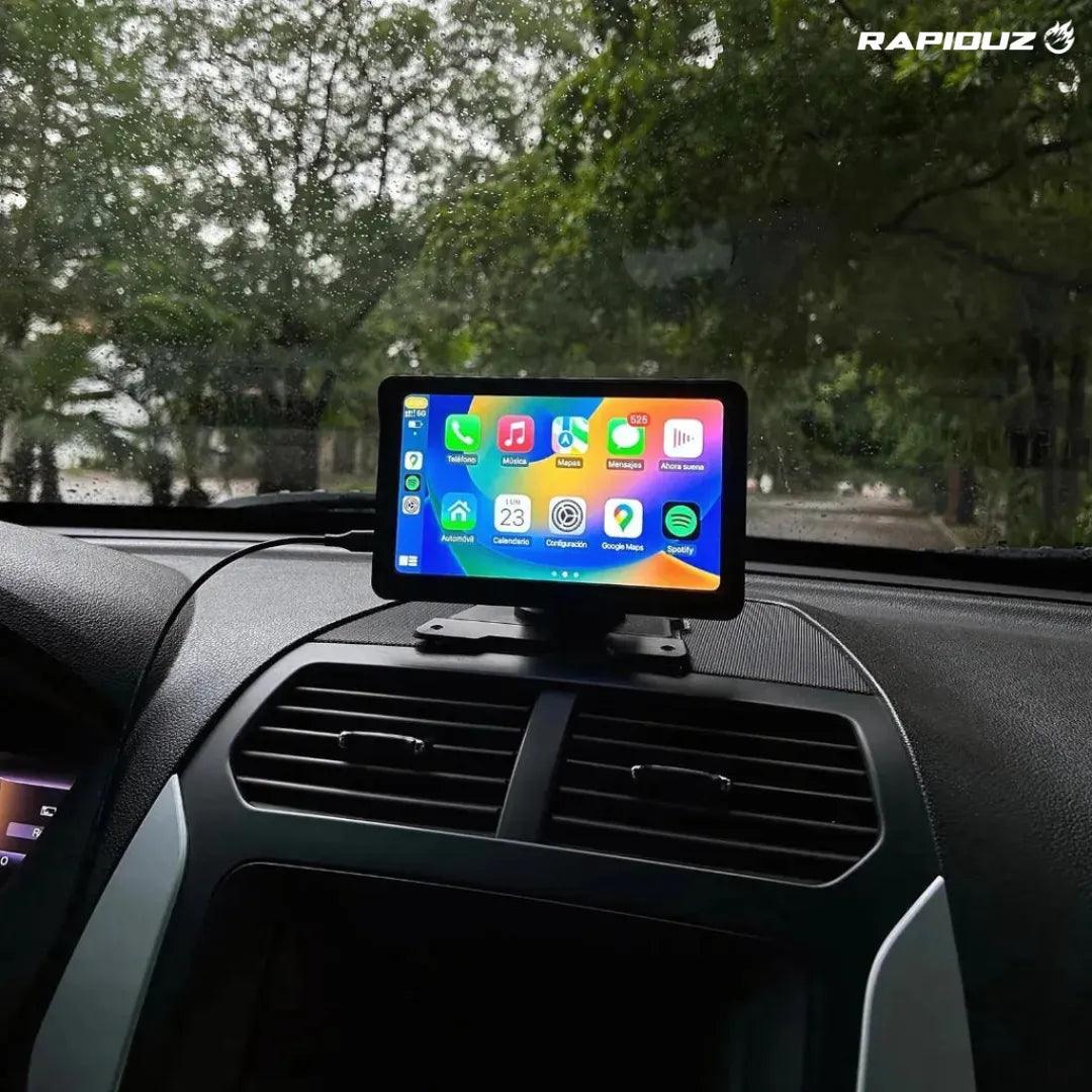 Tela multimídia para carros com GPS e navegação por aplicativos integrados