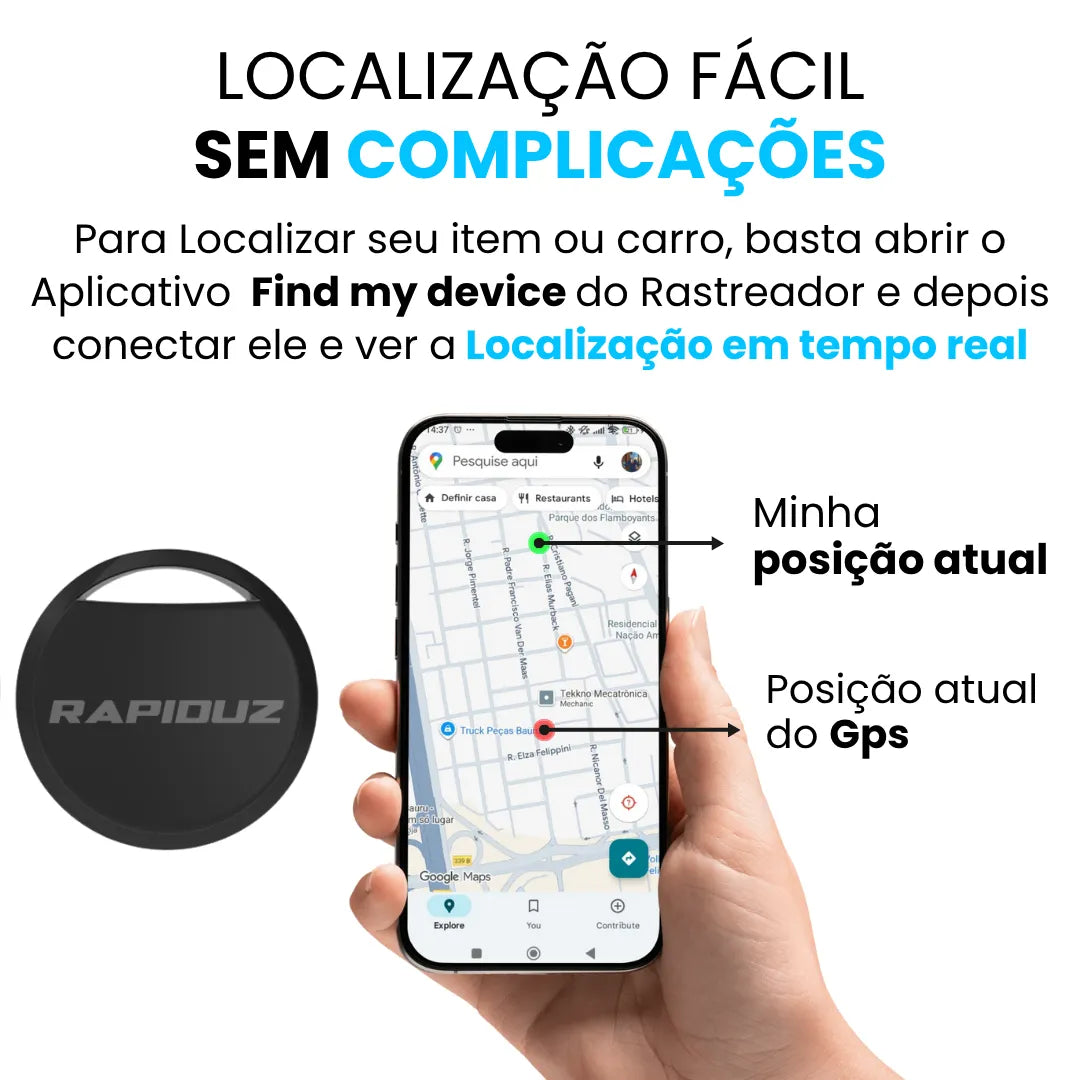 rastreador veicular com localização fácil e rápida