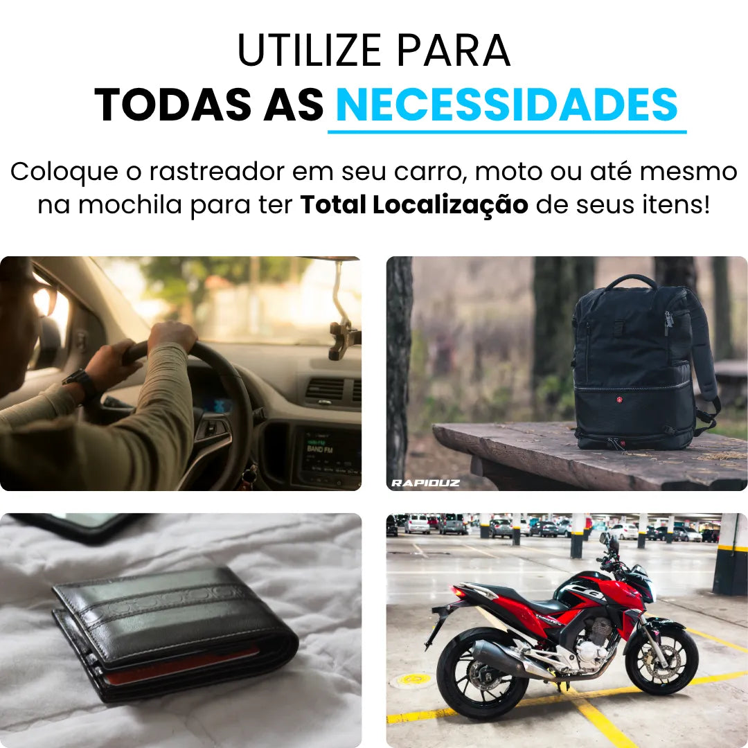 rastreador veicular que pode serutilizado para rastrear o veículo ou qualquer objeto 