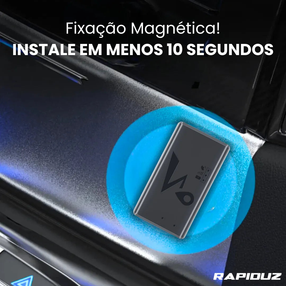 rastreador veicular com fixação magnetica para ser instalado no carro