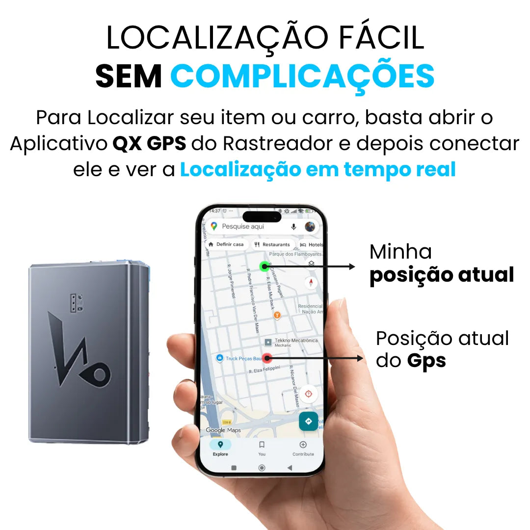 rastreador veicular com localização em tempo real pelo aplicativo 