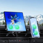 Suporte de tablet e celular para carro, fixação segura e prática para uso durante a viagem