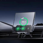 Suporte de tablet para carro com design ajustável e instalação fácil + carrega o tablet por indução